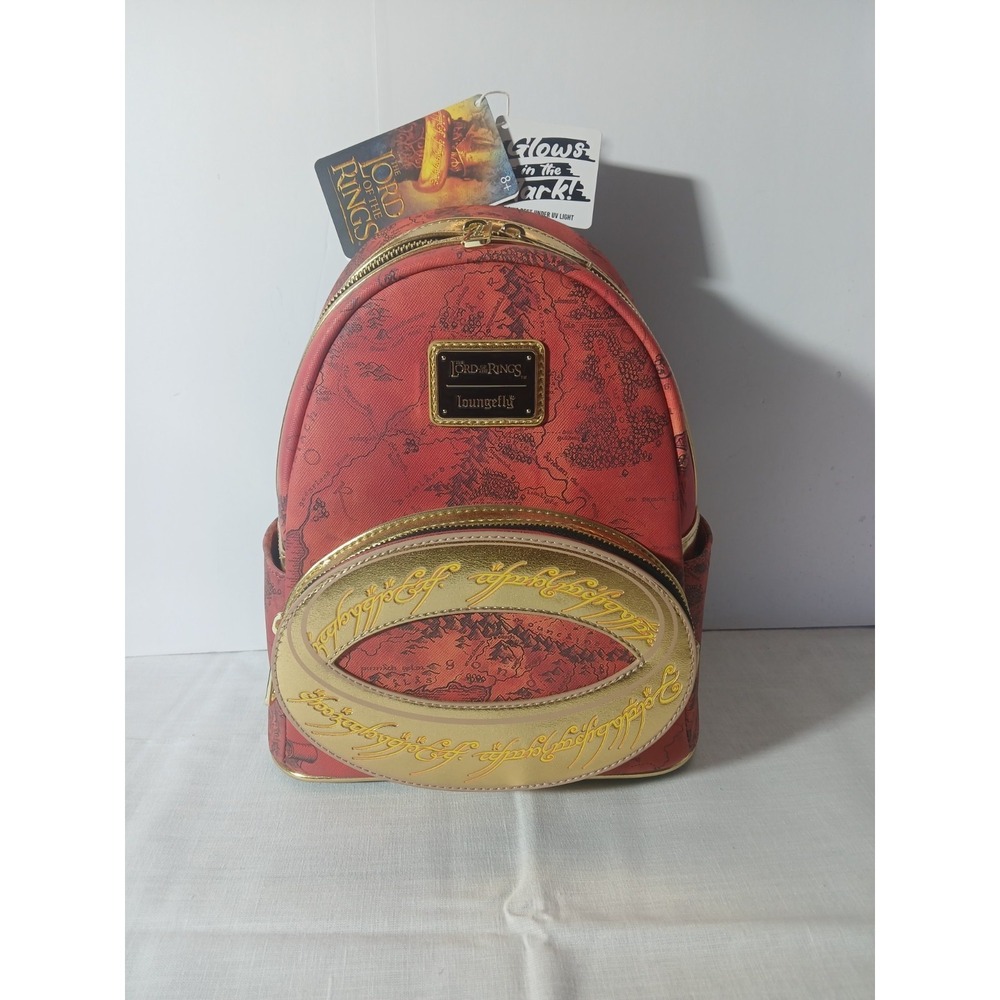 Loungefly Warner Brothers The Lord of the Rings The One Ring Mini Backpack Glows